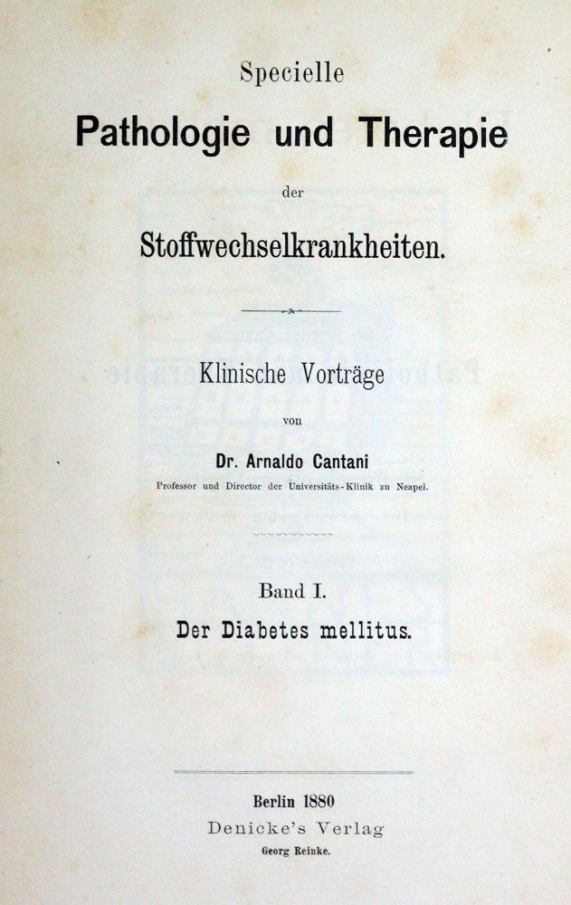 Große Abbildung Nr.2: 128-10 Cantani,A.: (Aus der Sammlung Professor Dr.Dr.Johannes Büttner Teil 1)
