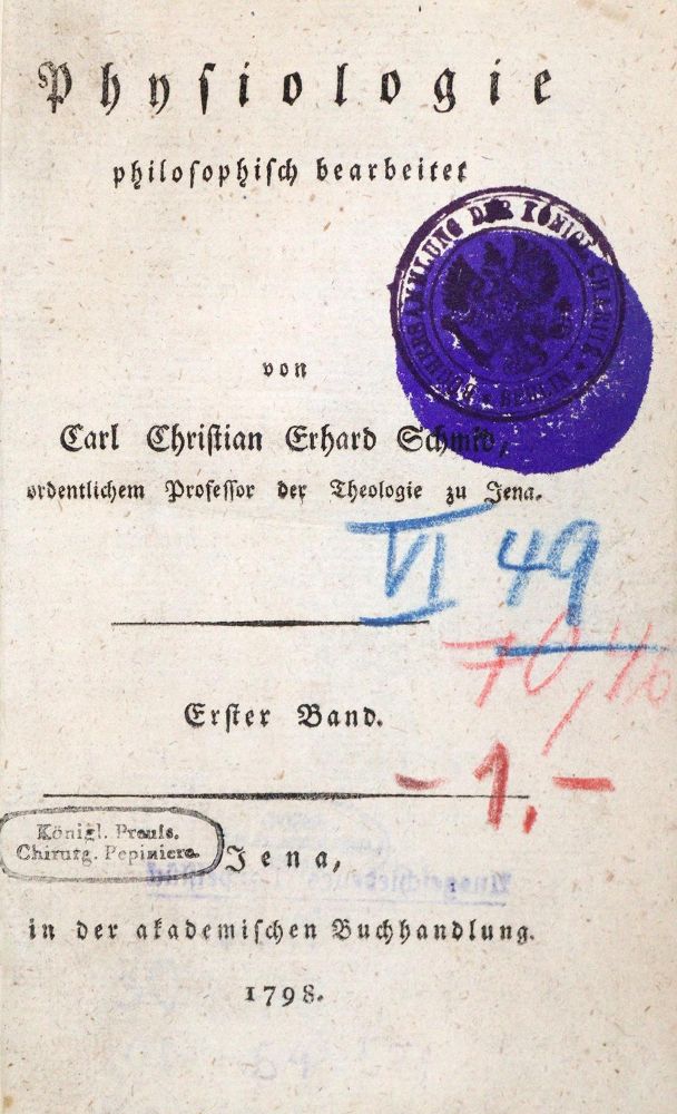 Große Abbildung Nr.1: 128-100 Schmid,C.C.E.: (Aus der Sammlung Professor Dr.Dr.Johannes Büttner Teil 1)