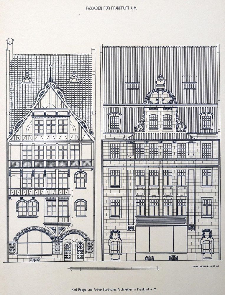 Große Abbildung Nr.2: 128-1004 Fassaden für Frankfurt am Main.: (Architektur, Frankfurt/M.)