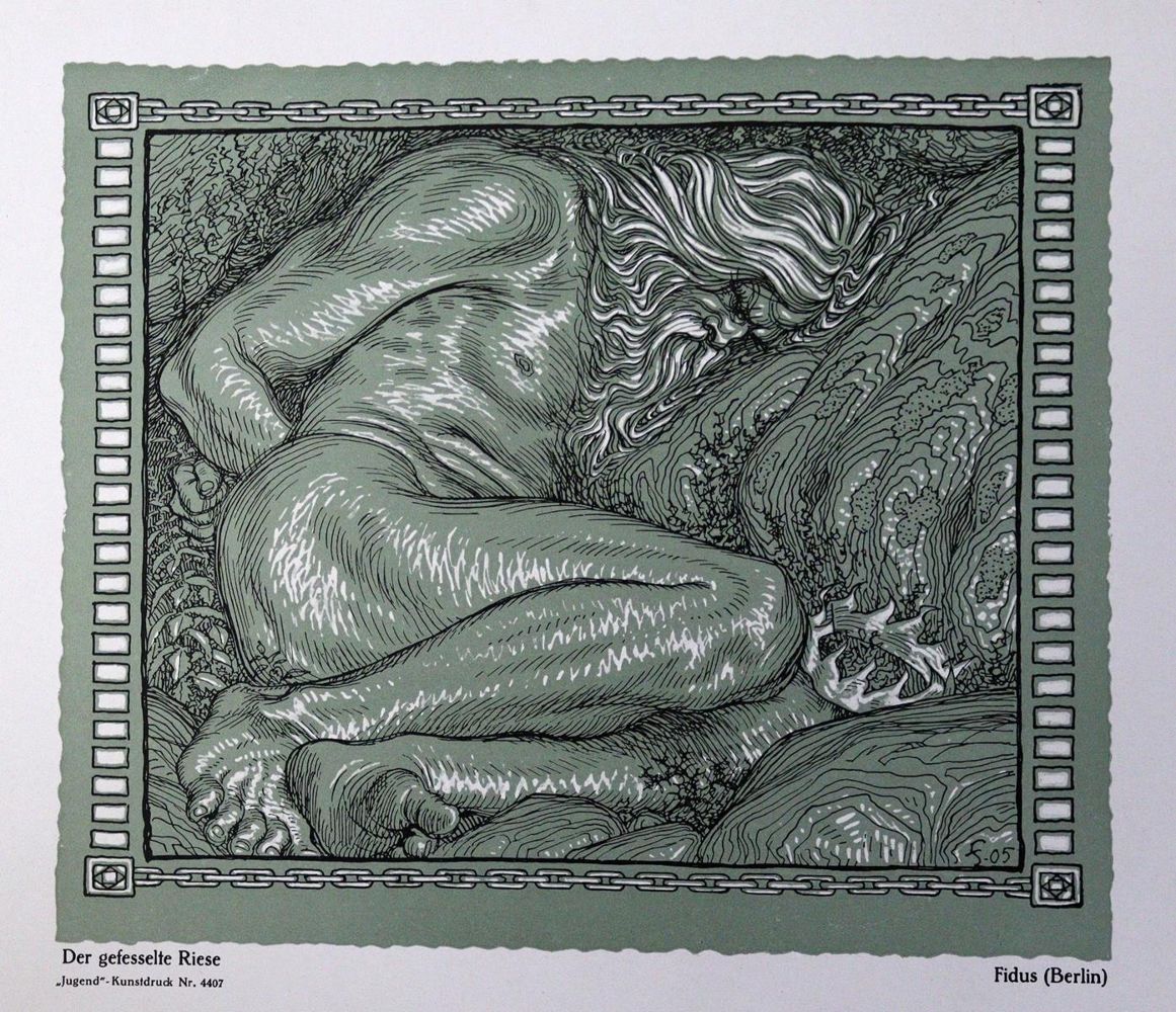 Große Abbildung Nr.1: 128-1038 Fidus (d.i. H.Höppener).: (Kunstwissenschaft)
