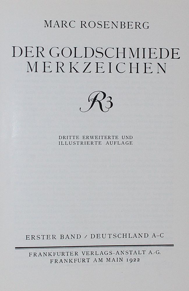 Große Abbildung Nr.1: 128-1046 Rosenberg,M.: (Goldschmiedekunst)