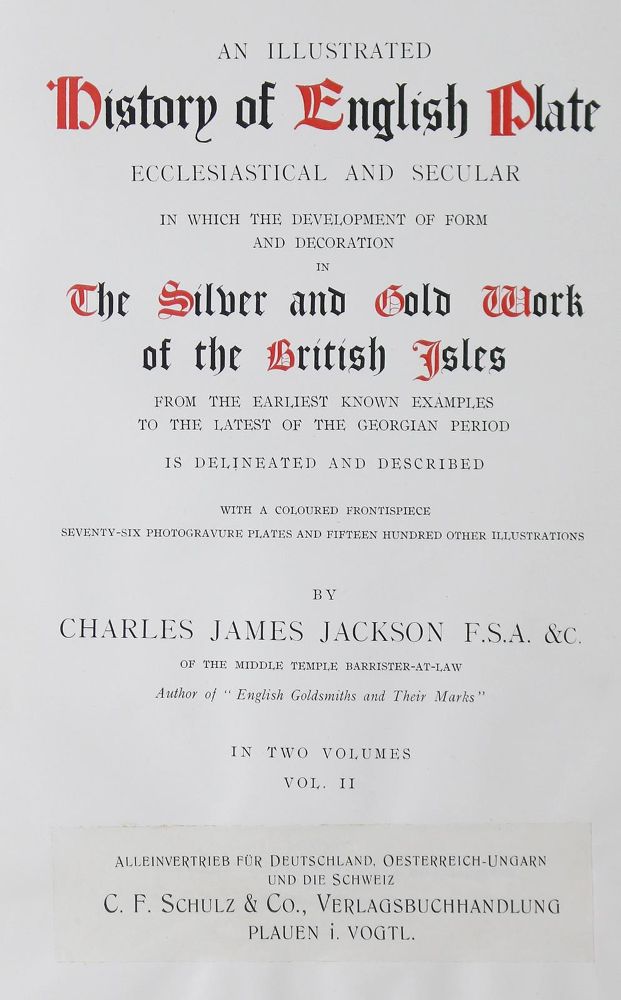 Große Abbildung Nr.1: 128-1049 Jackson,C.J.J.: (Großbritannien)