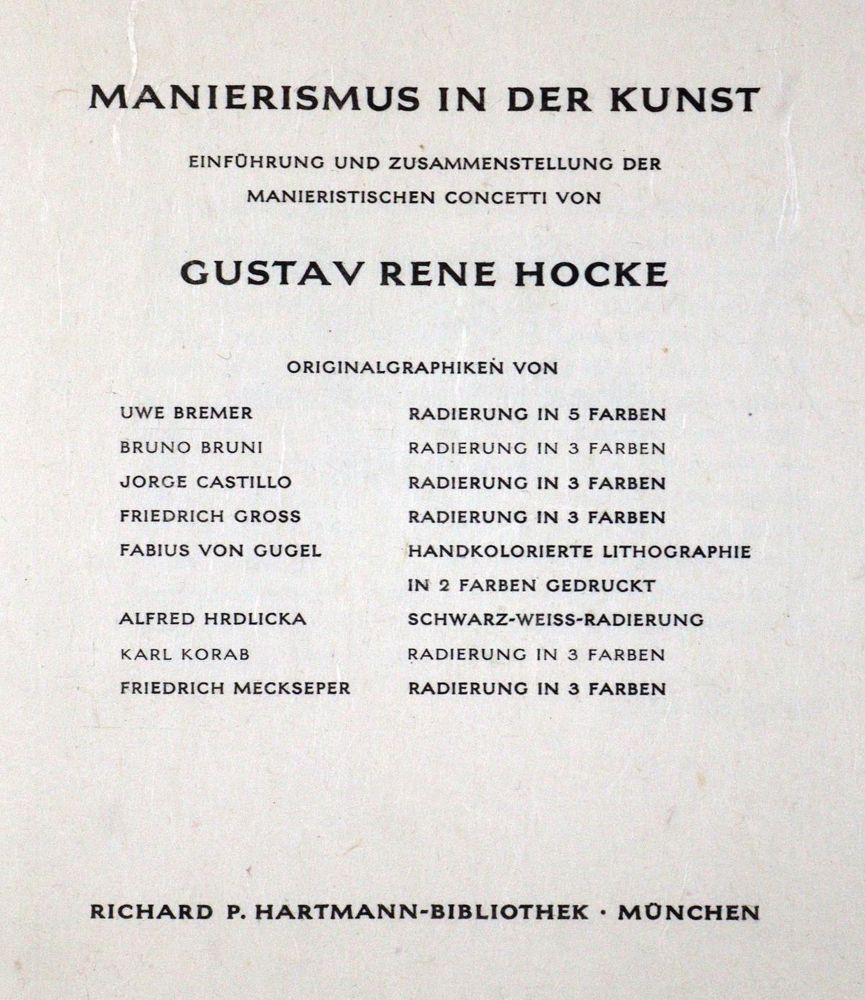 Große Abbildung Nr.2: 128-1053 Hocke,G.R.: (Kunstwissenschaft)