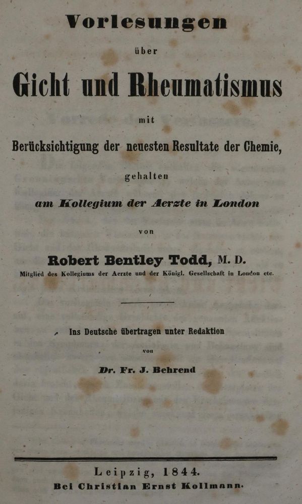 Große Abbildung Nr.1: 128-106 Todd,R.B.: (Aus der Sammlung Professor Dr.Dr.Johannes Büttner Teil 1)
