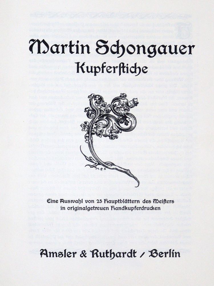 Große Abbildung Nr.1: 128-1082 Schongauer,M.: (Kunstwissenschaft)