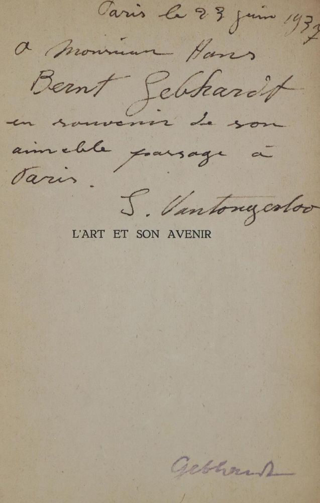 Große Abbildung Nr.2: 128-1087 Vantongerloo,G.: (Kunstwissenschaft)