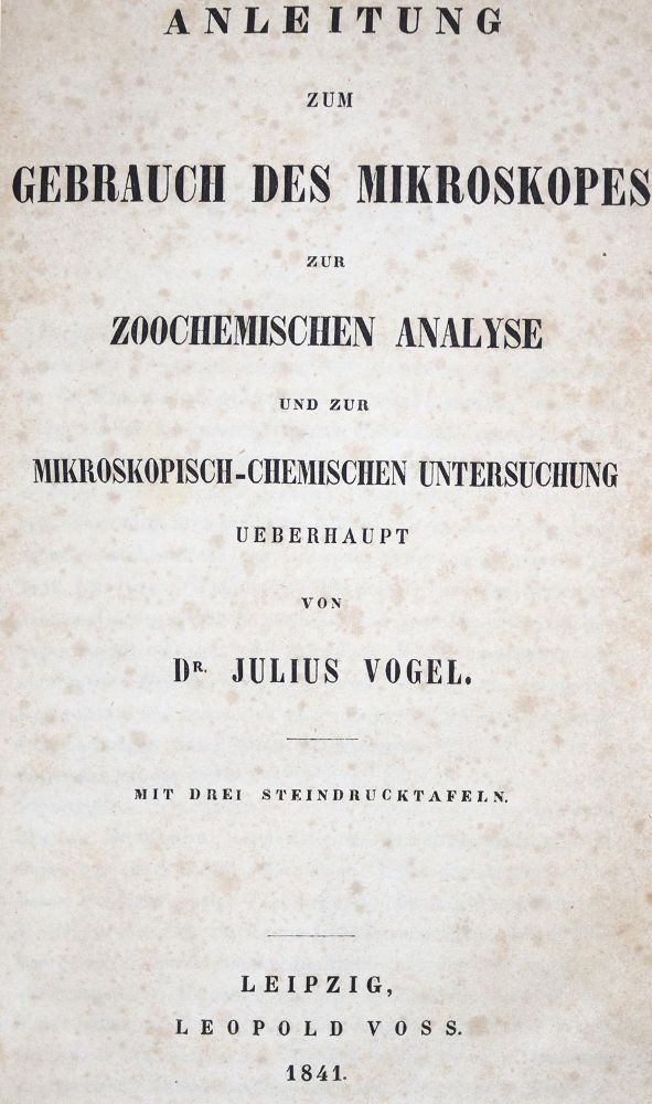 Große Abbildung Nr.1: 128-109 Vogel,J.: (Aus der Sammlung Professor Dr.Dr.Johannes Büttner Teil 1)