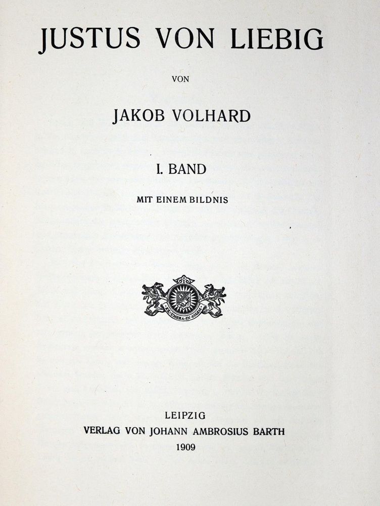 Große Abbildung Nr.1: 128-110 Volhard,J.: (Aus der Sammlung Professor Dr.Dr.Johannes Büttner Teil 1)