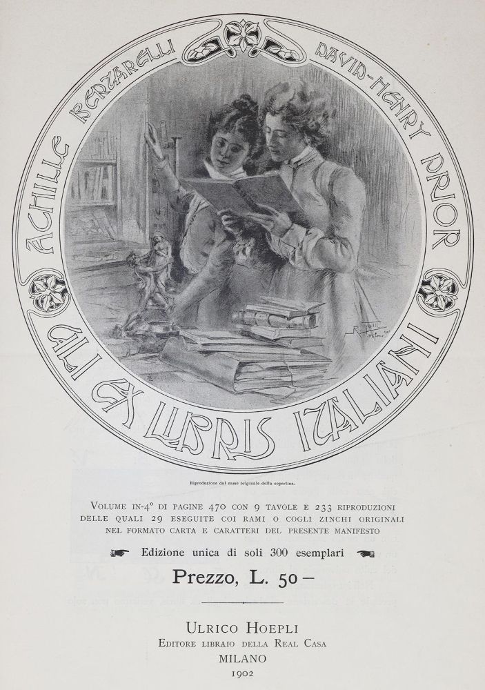 Große Abbildung Nr.1: 128-1105 Berzarelli,A. u. D.H.Prior.: (Exlibris)