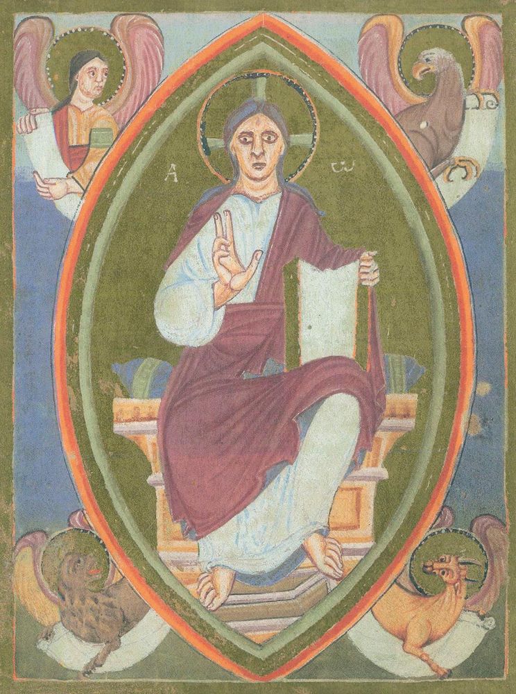 Große Abbildung Nr.1: 128-1119 Echternacher Evangelistar, Das.: (Faksimile)