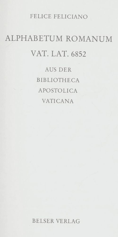 Große Abbildung Nr.1: 128-1120 Feliciano,F.: (Faksimile)