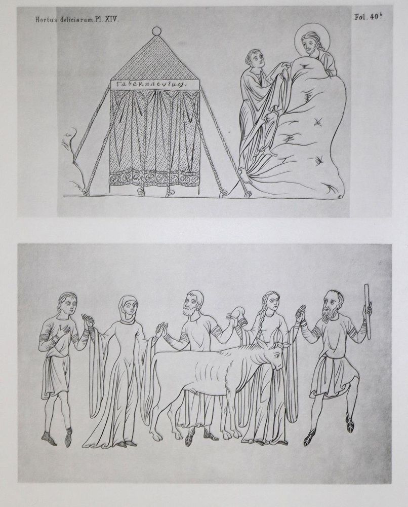 Große Abbildung Nr.1: 128-1126 Herrad von Landsberg.: (Faksimile)