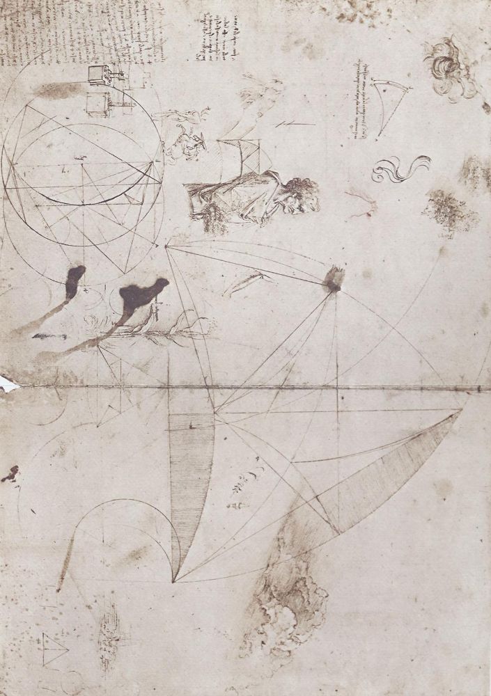 Große Abbildung Nr.1: 128-1130 Leonardo da Vinci.: (Faksimile)