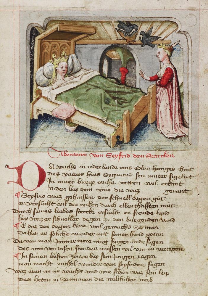 Große Abbildung Nr.2: 128-1135 Nibelungenlied, Das.: (Faksimile)