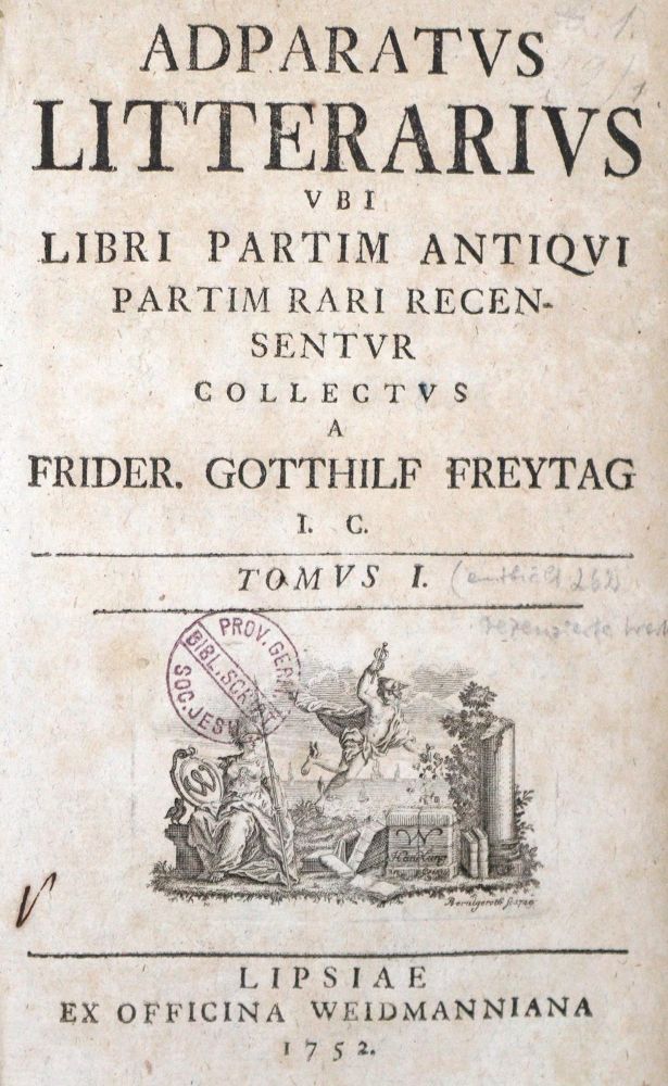 Große Abbildung Nr.1: 128-1142 Freytag,F.G.: (Bibliographie und Buchwesen)