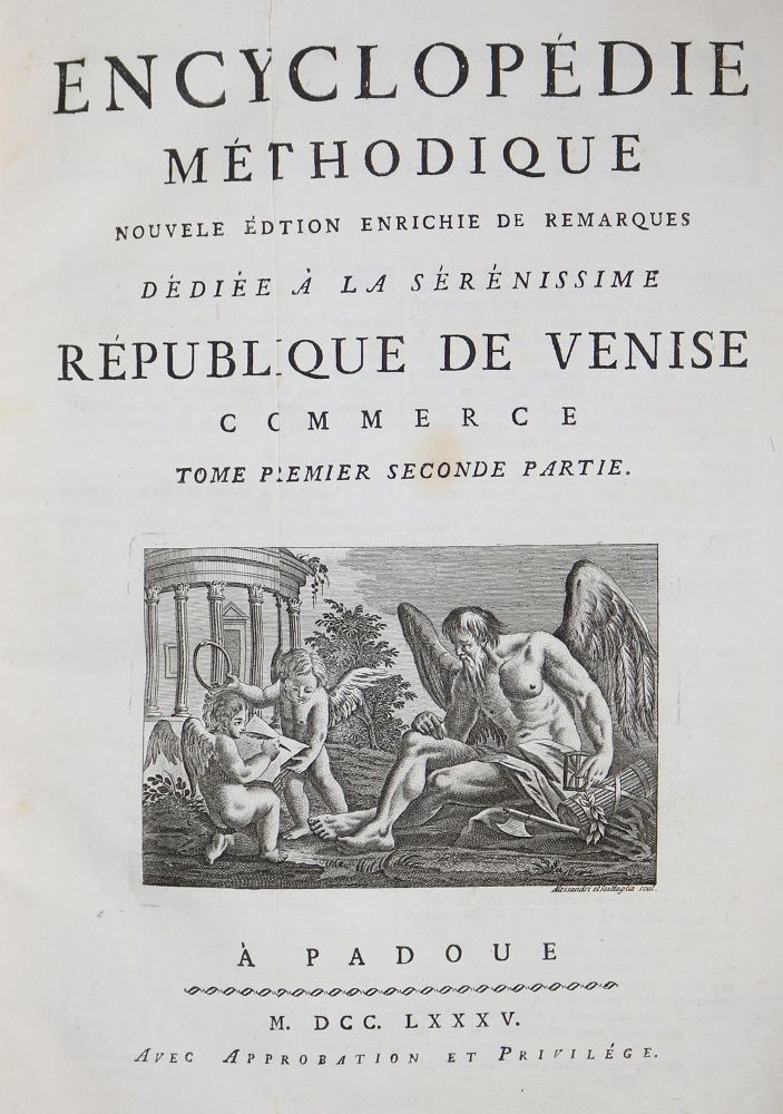 Große Abbildung Nr.1: 128-1152 Encyclopedie Methodique.: (Lexika - Wörterbücher - Sprachwissenschaften)