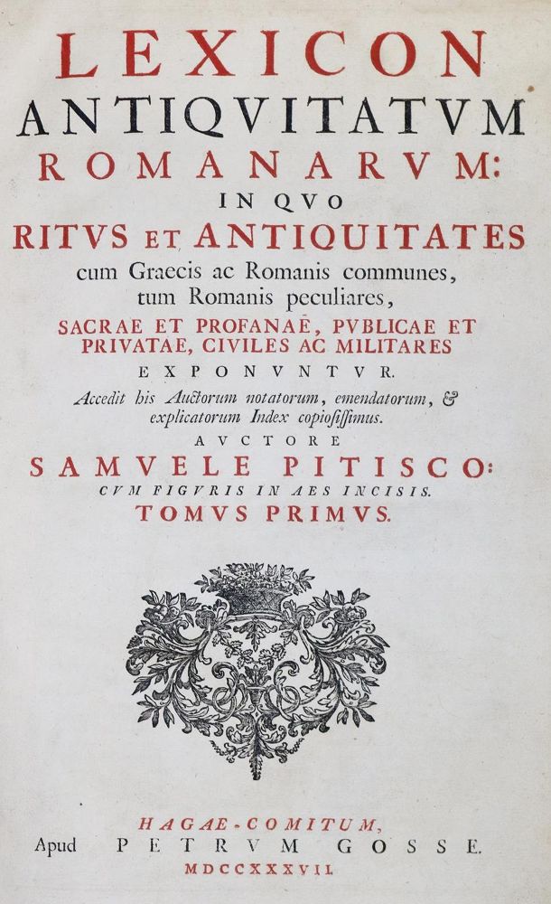 Große Abbildung Nr.1: 128-1163 Pitiscus,S.: (Lexika - Wörterbücher - Sprachwissenschaften)
