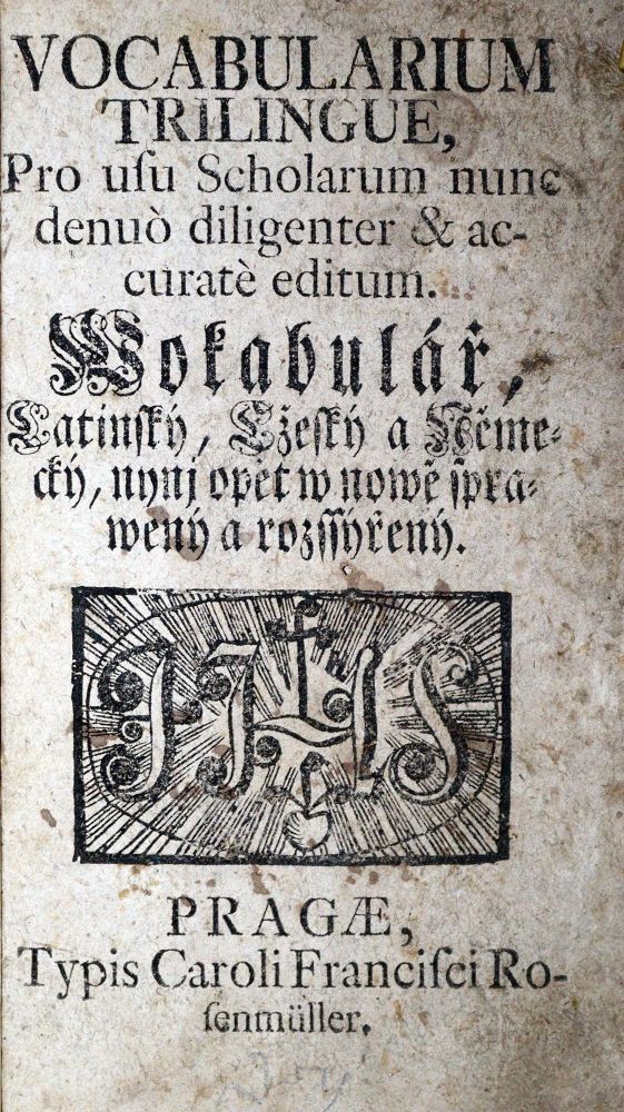 Große Abbildung Nr.1: 128-1167 Vocabularium trilingue,: (Lexika - Wörterbücher - Sprachwissenschaften)
