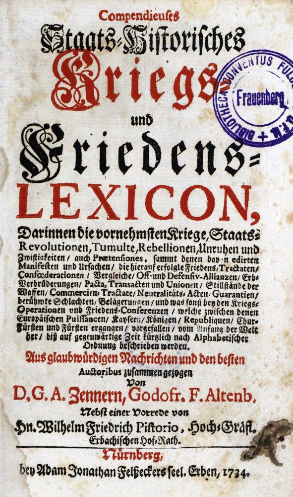 Große Abbildung Nr.1: 128-1170 Zenner,G.A.: (Lexika - Wörterbücher - Sprachwissenschaften)