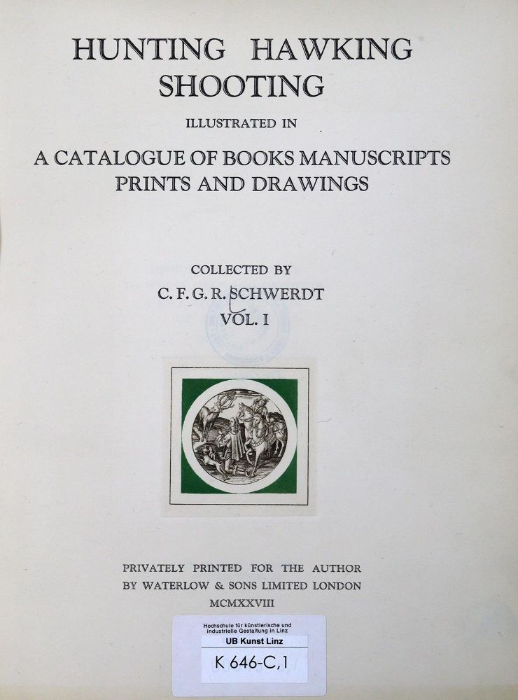 Große Abbildung Nr.2: 128-1181 Schwerdt,C.F.G.R.: (Bibliographie und Buchwesen)