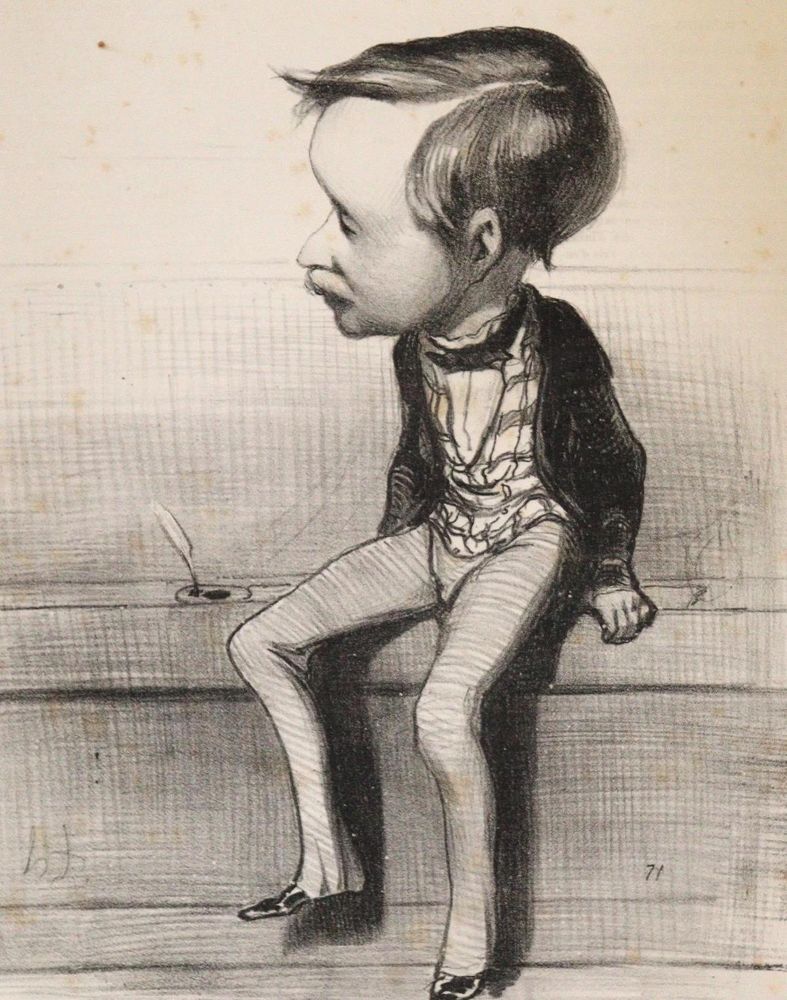 Große Abbildung Nr.1: 128-1227 Daumier,H. u.a.: (Karikatur)