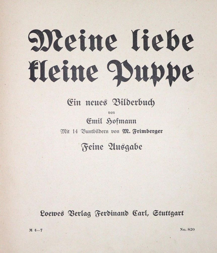 Große Abbildung Nr.1: 128-1261 Hofmann,E.: (Kinder- und Jugendbücher)