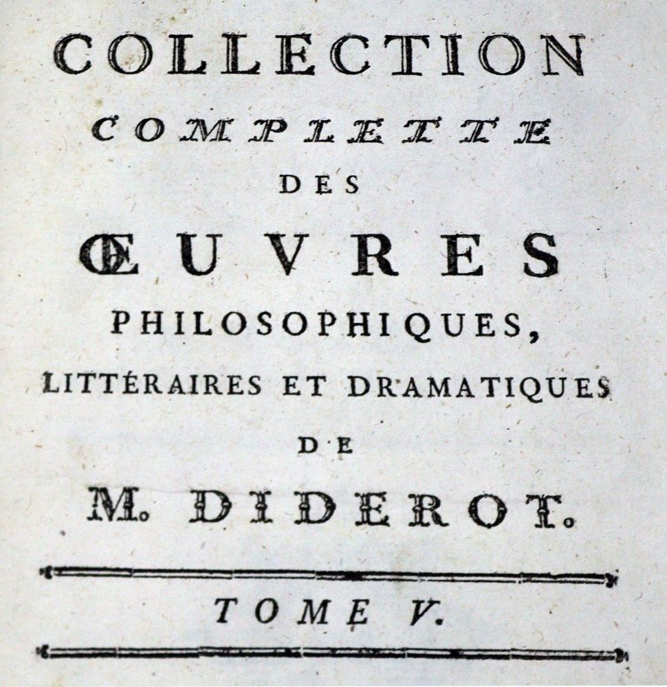 Große Abbildung Nr.1: 128-1341 Diderot,(D.).: (Literatur und illustrierte Bücher bis 19.Jahrhundert)