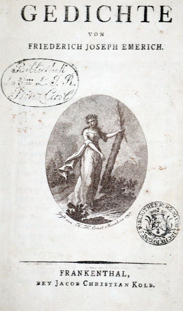 Große Abbildung Nr.1: 128-1357 Emerich,F.J.: (Literatur und illustrierte Bücher bis 19.Jahrhundert)