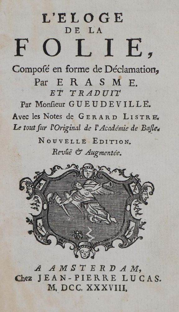 Große Abbildung Nr.1: 128-1359 Erasmus von Rotterdam,D.: (Literatur und illustrierte Bücher bis 19.Jahrhundert)