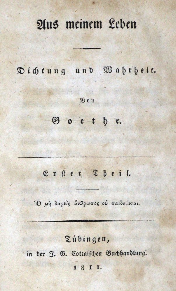 Große Abbildung Nr.1: 128-1368 Goethe,(J.W.v.).: (Literatur und illustrierte Bücher bis 19.Jahrhundert)