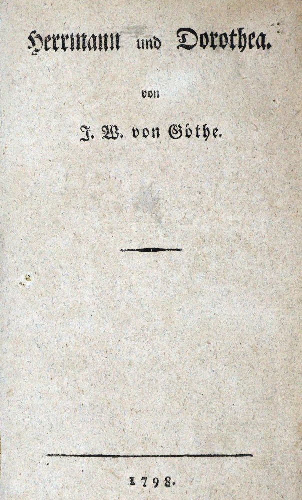 Große Abbildung Nr.1: 128-1370 Goethe,J.W.v.: (Literatur und illustrierte Bücher bis 19.Jahrhundert)
