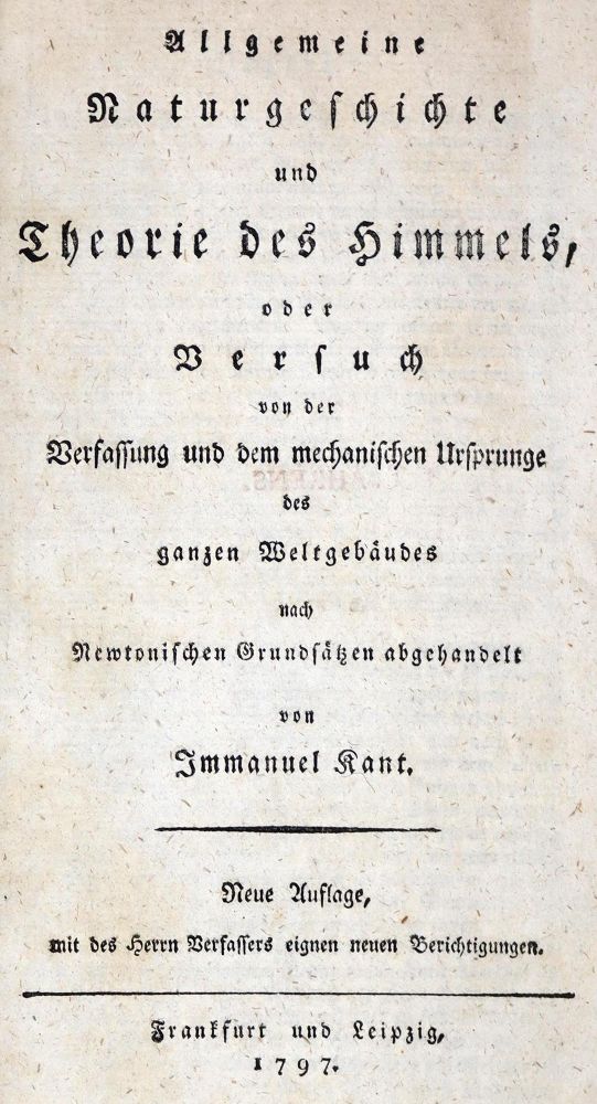 Große Abbildung Nr.1: 128-1398 Kant,I.: (Literatur und illustrierte Bücher bis 19.Jahrhundert)