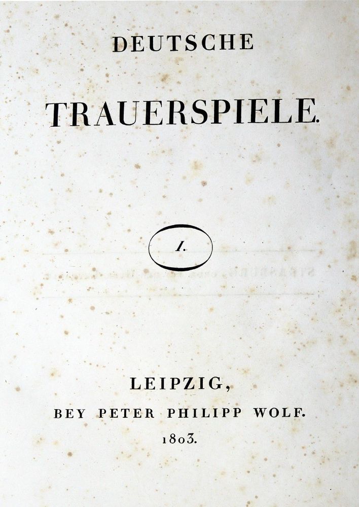 Große Abbildung Nr.1: 128-1425 Lessing,G.E.: (Literatur und illustrierte Bücher bis 19.Jahrhundert)