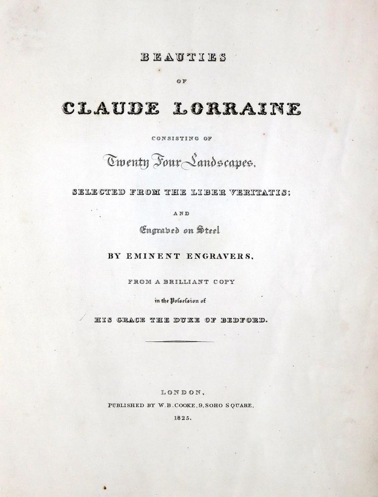 Große Abbildung Nr.1: 128-1430 Lorraine,C. (d.i. C.Gellee).: (Literatur und illustrierte Bücher bis 19.Jahrhundert)
