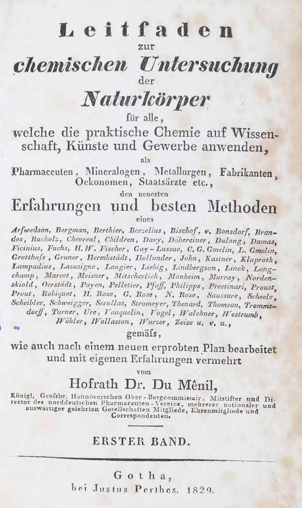 Große Abbildung Nr.21: 128-145 Dumas,(J.B.).: (ZZRückgänge Sgl. Prof. Büttner Teil 1 und 2)