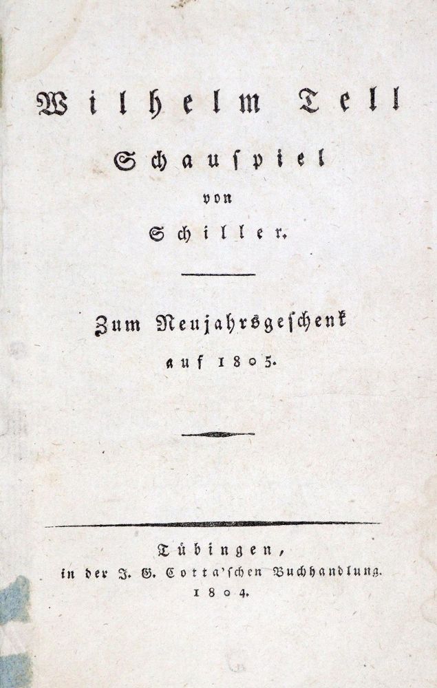 Große Abbildung Nr.2: 128-1488 Schiller,(F.)v.: (Literatur und illustrierte Bücher bis 19.Jahrhundert)