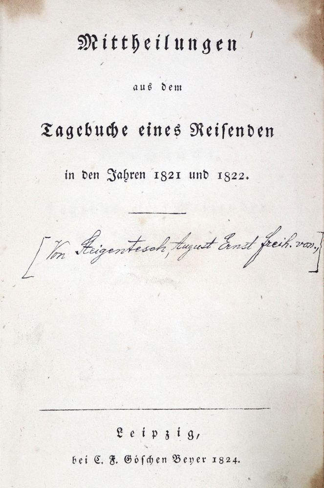 Große Abbildung Nr.1: 128-1496 (Steigentesch,A.E.v.).: (Literatur und illustrierte Bücher bis 19.Jahrhundert)