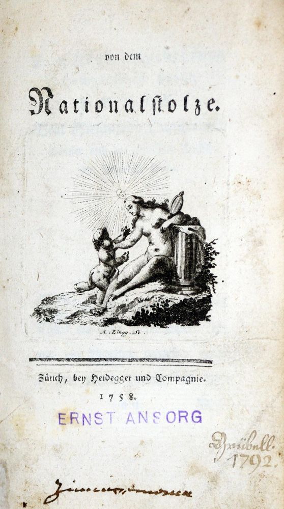 Große Abbildung Nr.1: 128-1519 (Zimmermann,J.G.).: (Literatur und illustrierte Bücher bis 19.Jahrhundert)