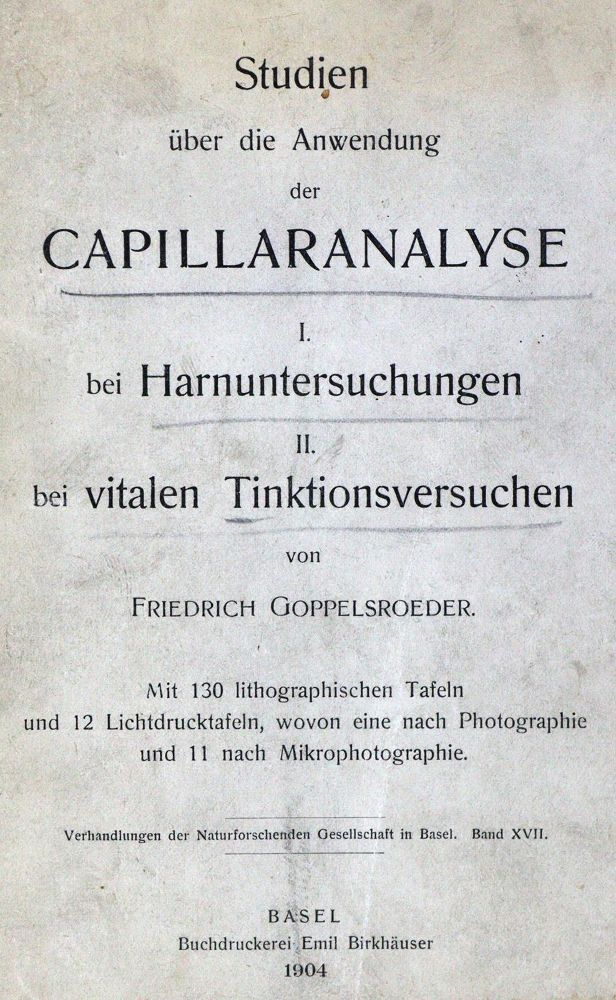 Große Abbildung Nr.1: 128-152 Goppelsroeder,F.: (ZZRückgänge Sgl. Prof. Büttner Teil 1 und 2)