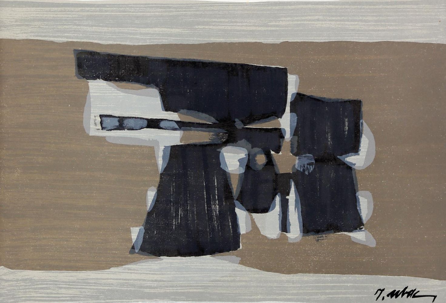 Große Abbildung Nr.7: 128-1535 Braque,G.: (Literatur und illustrierte Bücher 20.Jahrhundert - Alte Literatur in modernen Ausgaben)