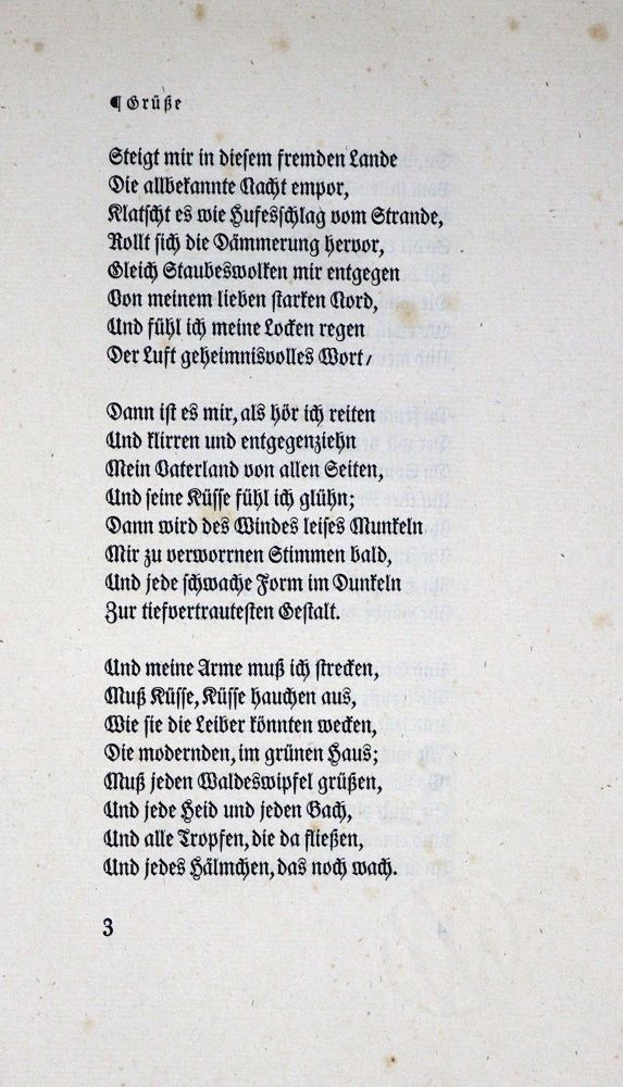 Große Abbildung Nr.2: 128-1559 Droste-Hülshoff,A.v.: (Literatur und illustrierte Bücher 20.Jahrhundert - Alte Literatur in modernen Ausgaben)