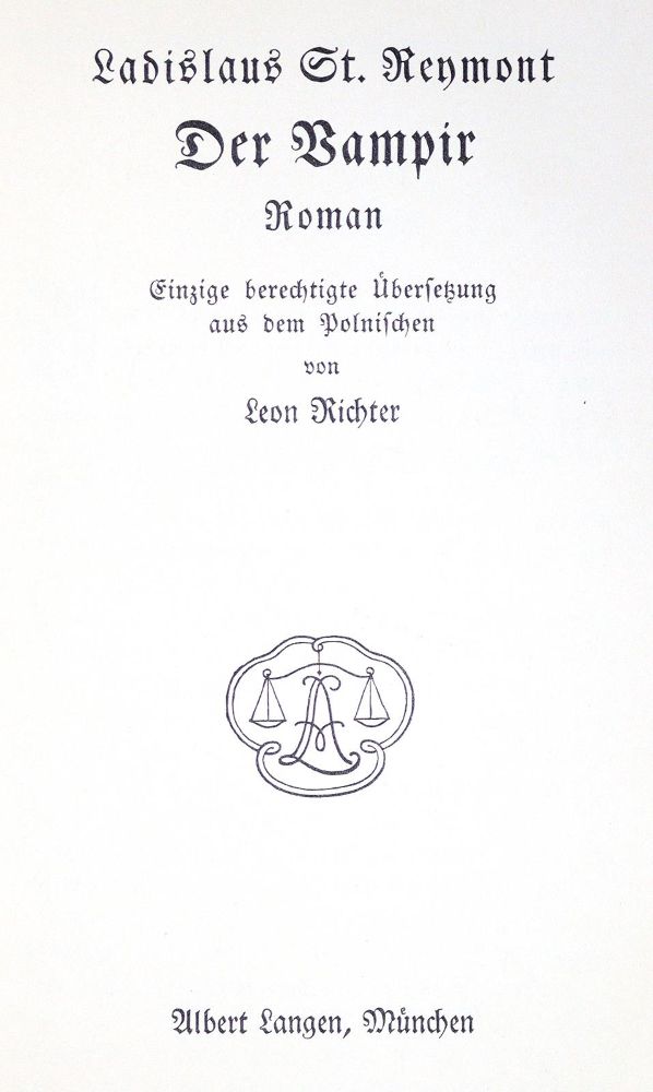 Große Abbildung Nr.1: 128-1564 Reymont,W.S.: (Einband)