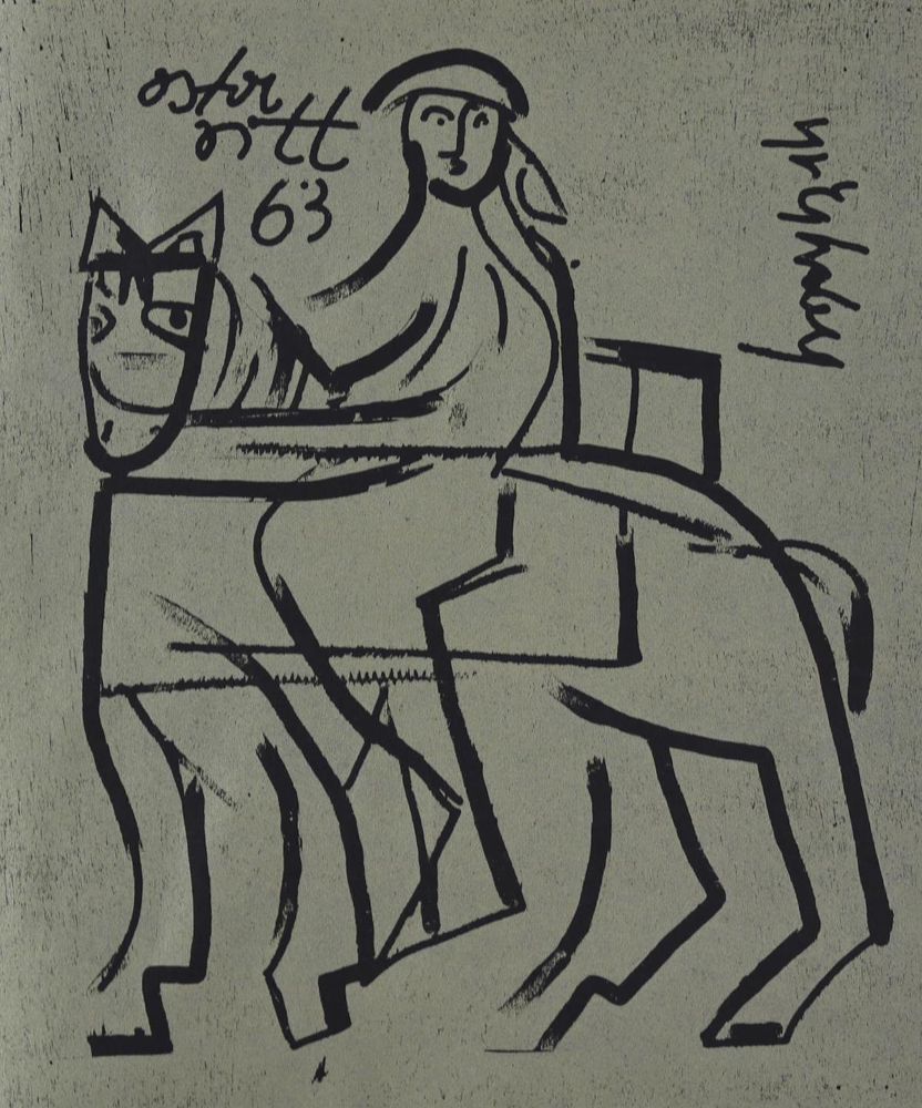 Große Abbildung Nr.3: 128-1594 Grieshaber,HAP.: (Literatur und illustrierte Bücher 20.Jahrhundert - Alte Literatur in modernen Ausgaben)