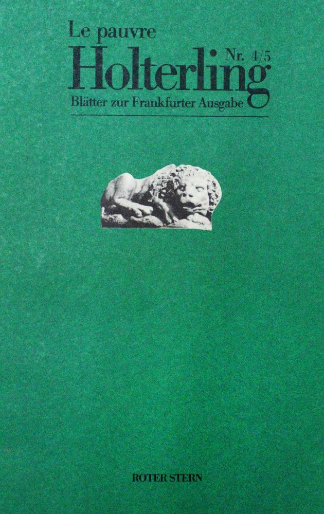 Große Abbildung Nr.1: 128-1611 Hölderlin,F.: (Literatur und illustrierte Bücher 20.Jahrhundert - Alte Literatur in modernen Ausgaben)