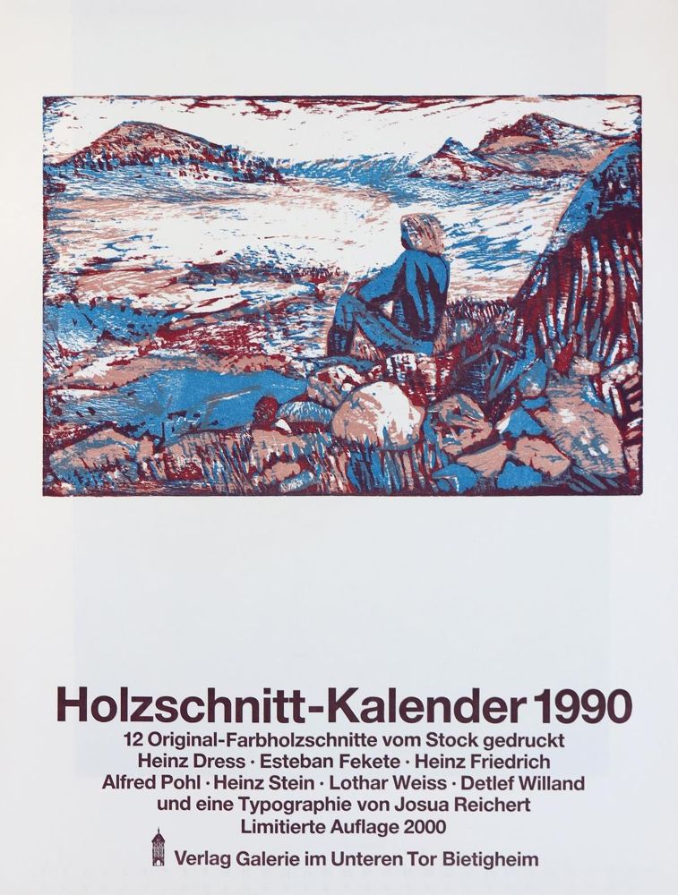 Große Abbildung Nr.1: 128-1613 Holzschnitt-Kalender.: (Literatur und illustrierte Bücher 20.Jahrhundert - Alte Literatur in modernen Ausgaben)