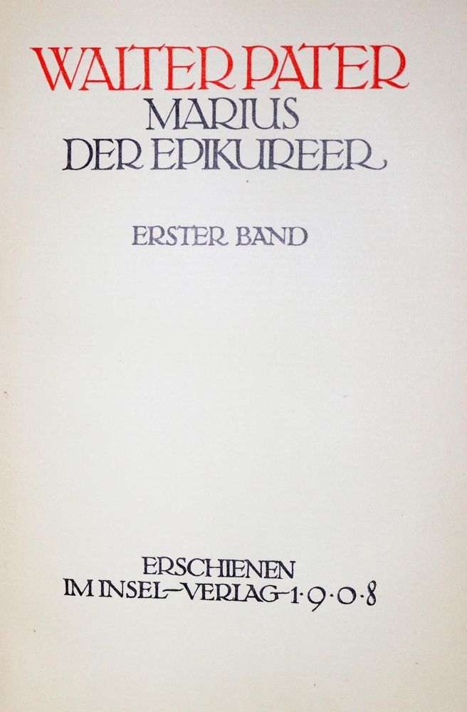 Große Abbildung Nr.1: 128-1625 Pater,W.: (Insel-Verlag)