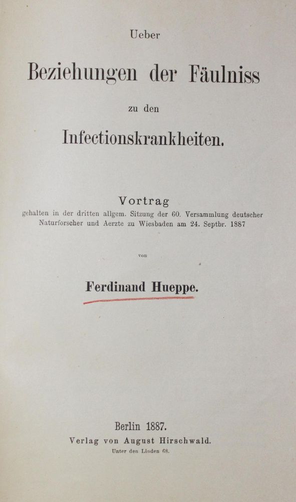 Große Abbildung Nr.1: 128-165 Hueppe,F.: (ZZRückgänge Sgl. Prof. Büttner Teil 1 und 2)