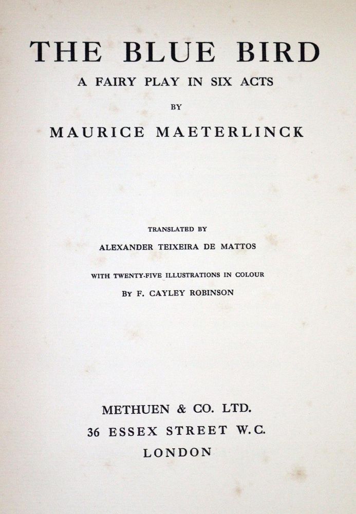 Große Abbildung Nr.1: 128-1670 Maeterlinck,M.: (Literatur und illustrierte Bücher 20.Jahrhundert - Alte Literatur in modernen Ausgaben)
