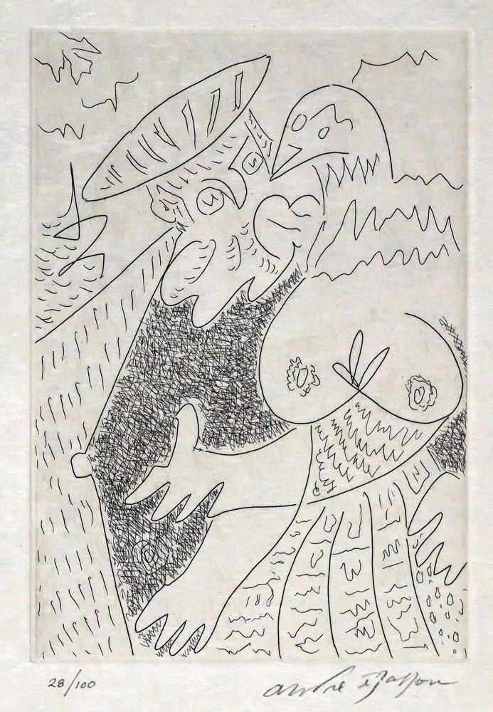 Große Abbildung Nr.1: 128-1678 Masson,A.: (Literatur und illustrierte Bücher 20.Jahrhundert - Alte Literatur in modernen Ausgaben)