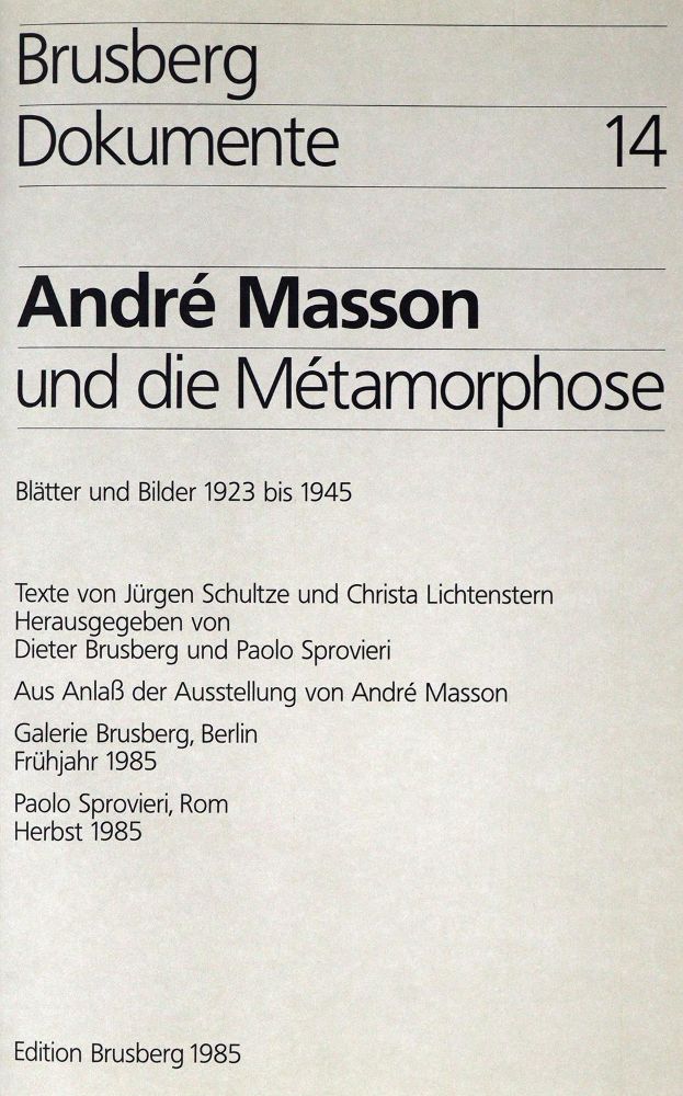 Große Abbildung Nr.2: 128-1678 Masson,A.: (Literatur und illustrierte Bücher 20.Jahrhundert - Alte Literatur in modernen Ausgaben)